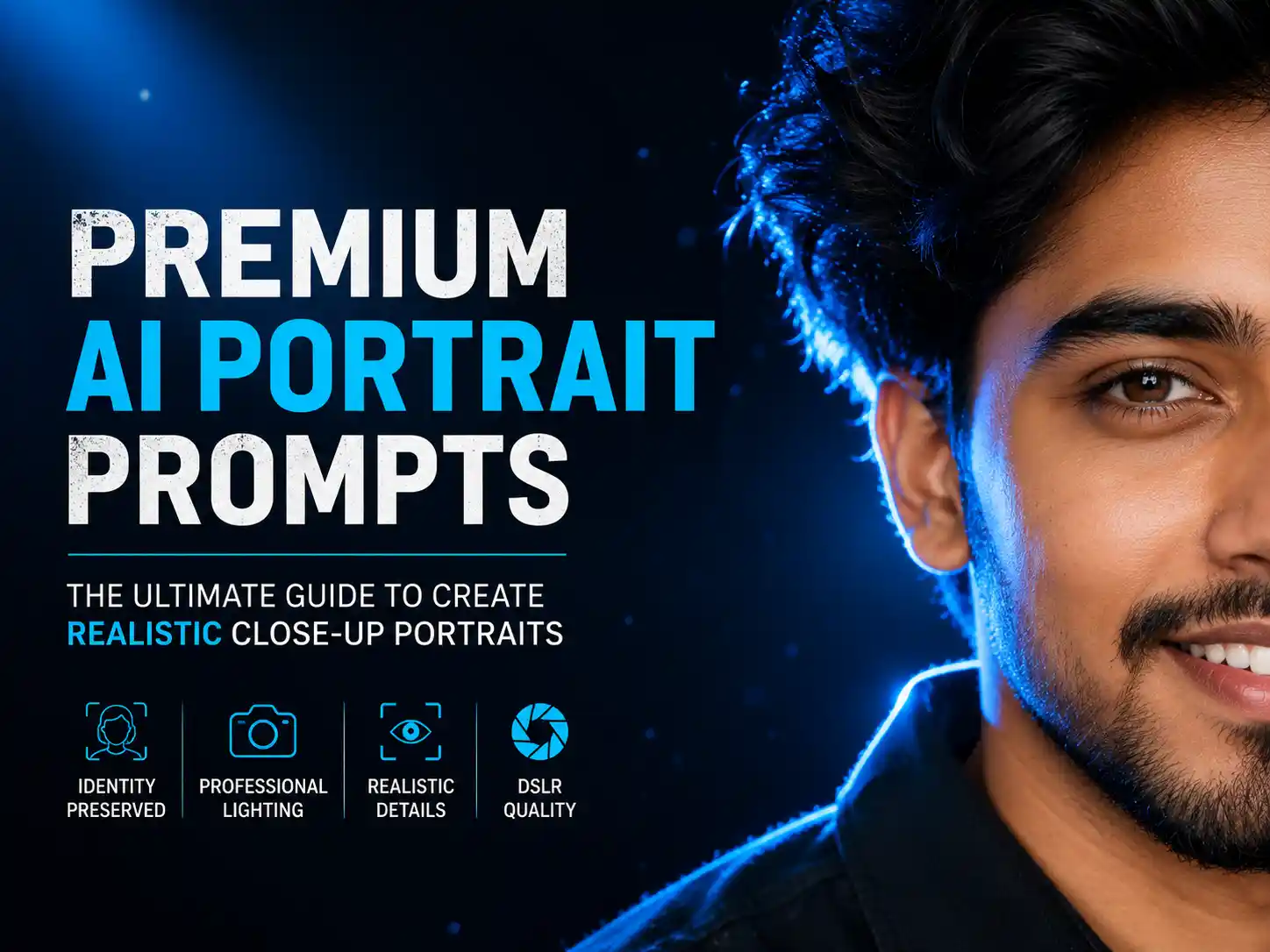 Close-Up Portrait Prompts for Realistic AI Photo Editing