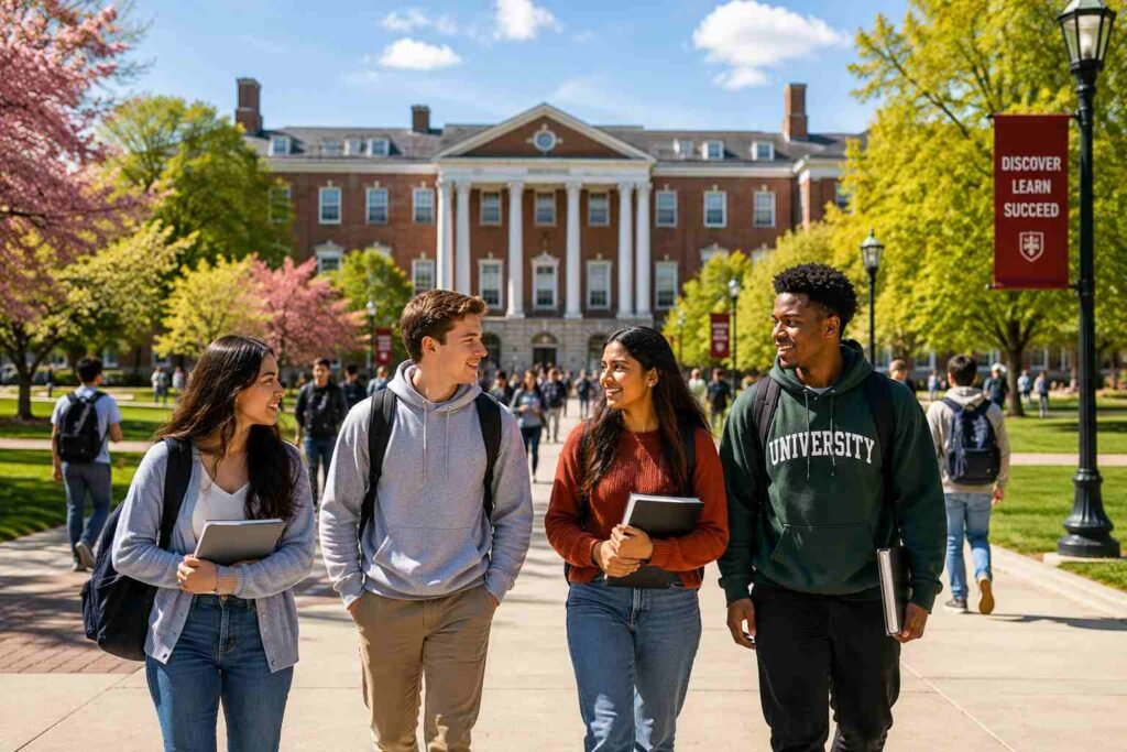 Students Exploring a University Campus in 2026